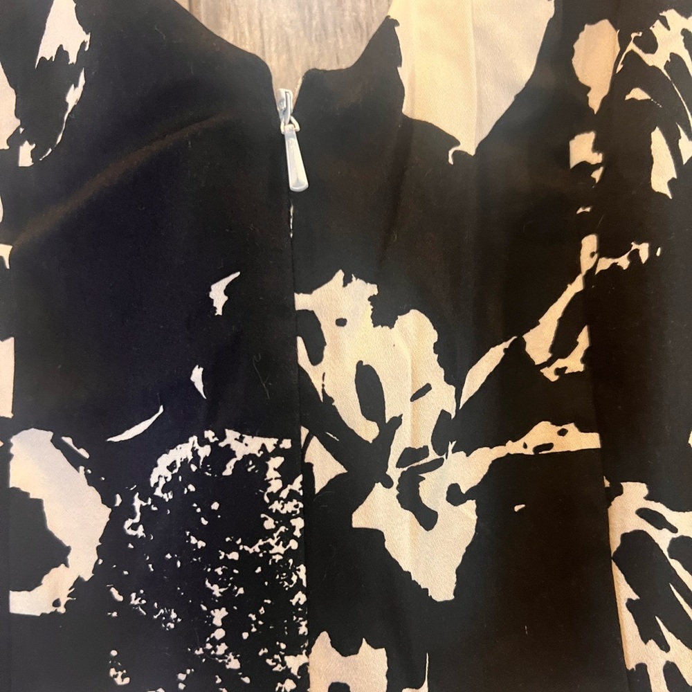 Nine West Black and White Floral Dress - Picture 7 of 8
